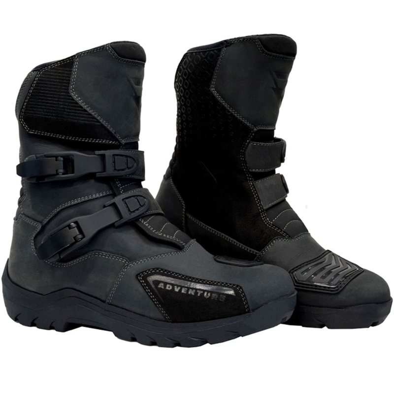 Stivali Moto Street Racer Adventure Low WP Nero