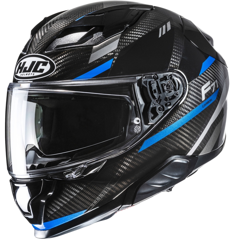 Casco integrale da moto HJC F71 CARBON Esira MC2 nero-blu
