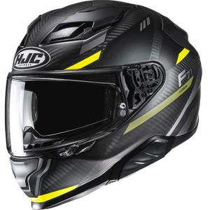 Casco integrale da moto HJC F71 CARBON Esira MC3HSF nero-giallo fluo