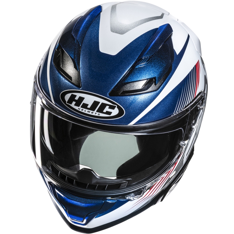 Casco integrale da moto HJC F71 Catos MC21 bianco-blu-rosso