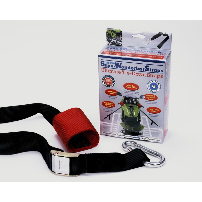 Cinghie da manubrio Oxford Super WonderBar per il fissaggio della motocicletta
