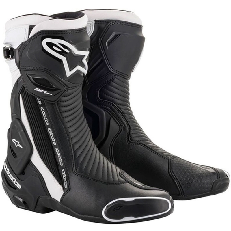 Stivali da moto Alpinestars SMX Plus 2 bianchi e neri