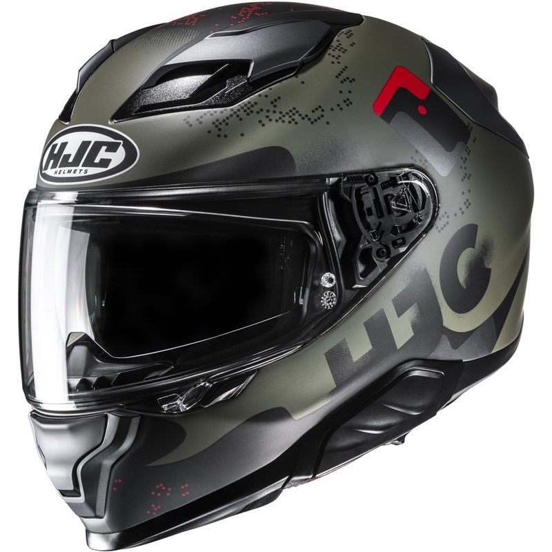Casco integrale da moto HJC F71 Faco MC1SF cachi-nero