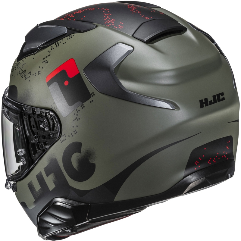 Casco integrale da moto HJC F71 Faco MC1SF cachi-nero