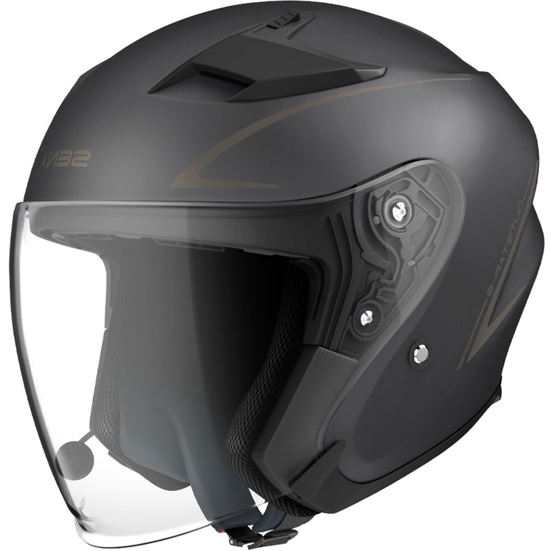 Casco da moto jet SENA Outstar S nero opaco