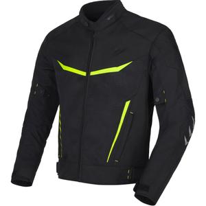 Giacca da moto RSA Runway nero-giallo fluo