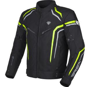 Giacca da moto RSA Compact 2 nero-grigio-giallo fluo
