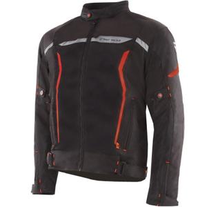 Giacca da moto Street Racer Flex Air nera-rossa