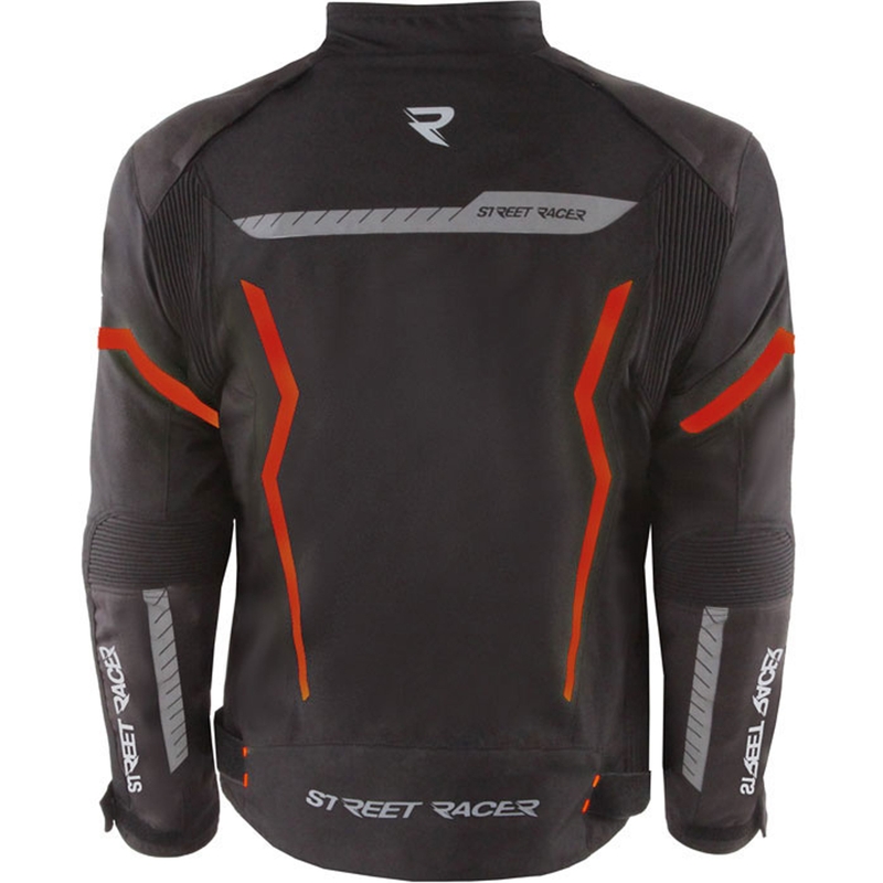 Giacca da moto Street Racer Flex Air nera-rossa