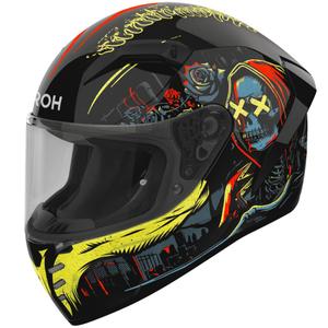 Casco integrale da moto Airoh CONNOR Double Face nero-giallo lucido