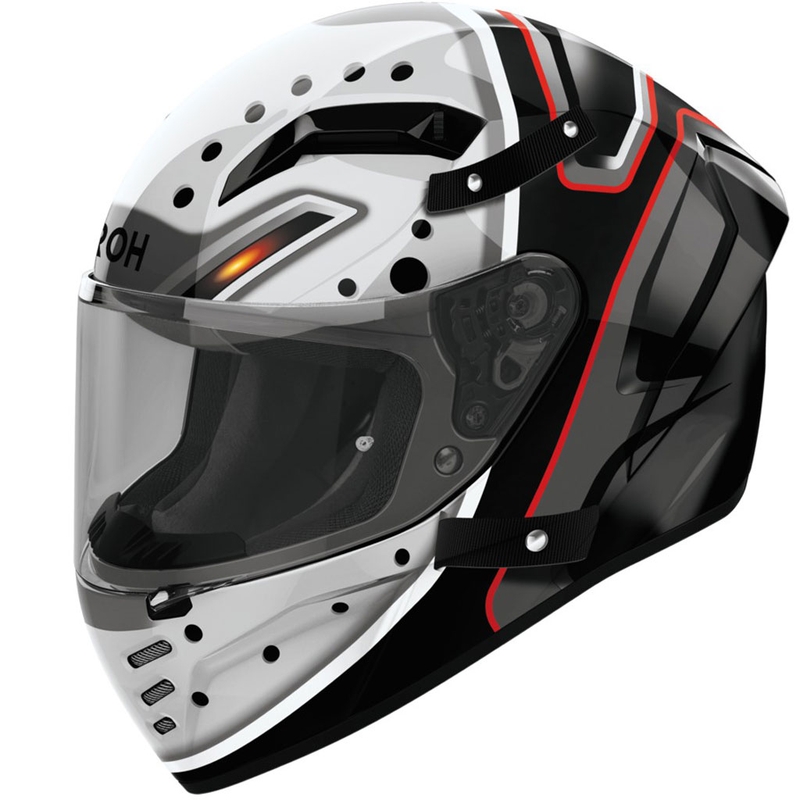 Casco integrale da moto Airoh CONNOR Masker grigio-nero lucido