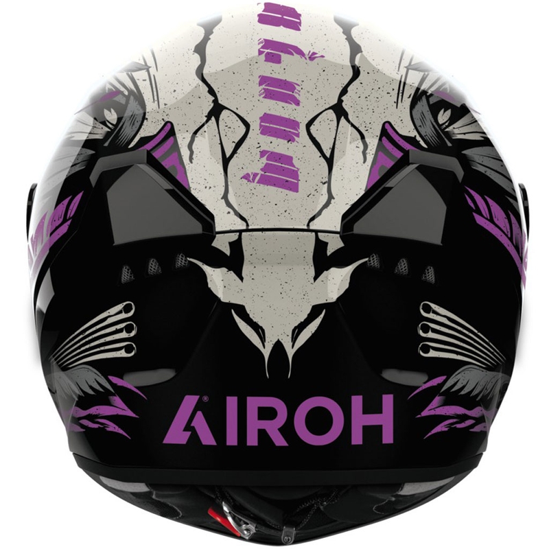 Casco integrale da moto Airoh CONNOR Bloom nero-grigio-viola lucido