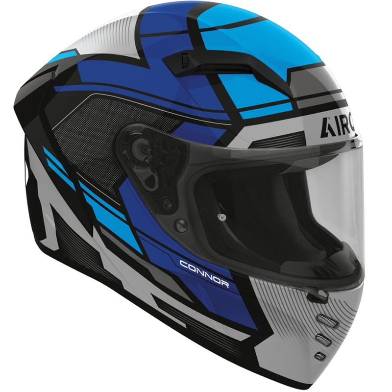 Casco integrale da moto Airoh CONNOR Ego blu lucido