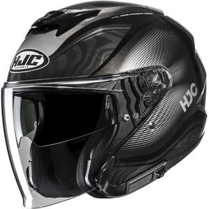 Casco da moto jet HJC i31 Depe MC5 nero-argento