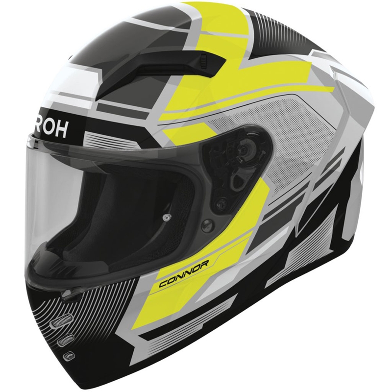 Casco integrale da moto Airoh CONNOR Ego giallo fluo lucido