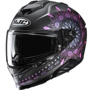 Casco integrale da moto HJC i71 Niel MC28SF nero-rosa