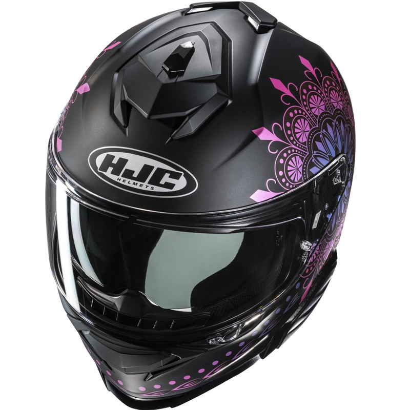 Casco integrale da moto HJC i71 Niel MC28SF nero-rosa