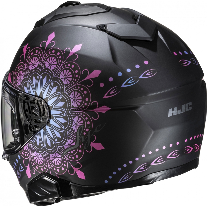 Casco integrale da moto HJC i71 Niel MC28SF nero-rosa
