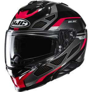 Casco integrale da moto HJC i71 Zest MC1 nero-rosso