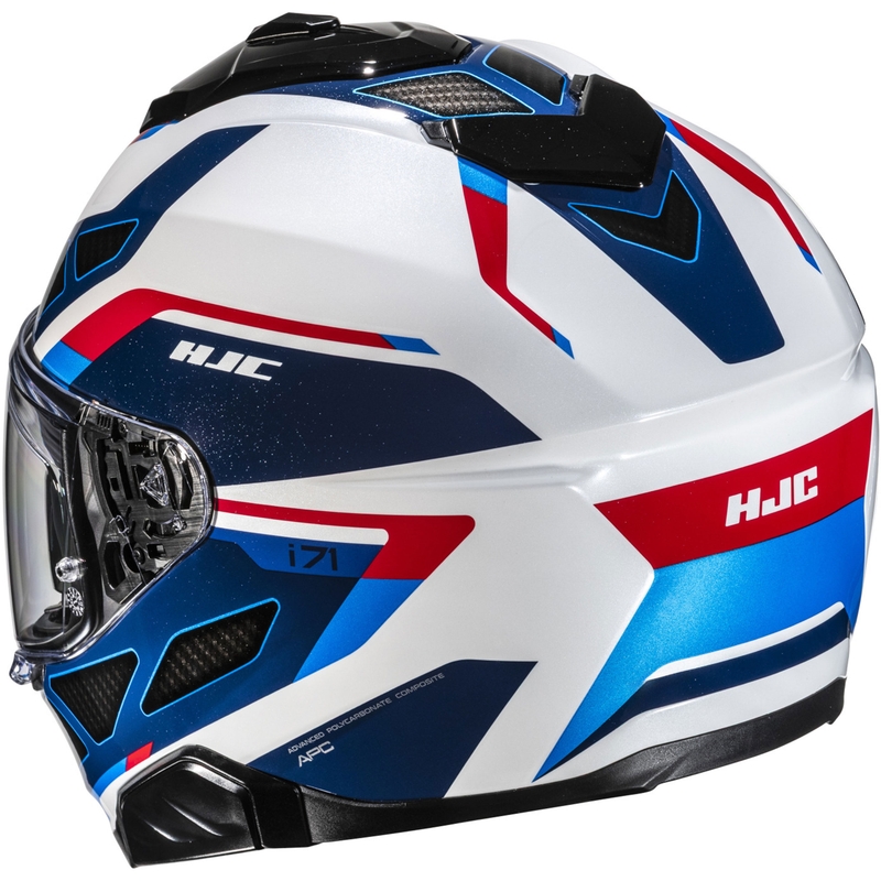Casco integrale da moto HJC i71 Zest MC21 blu-bianco-rosso