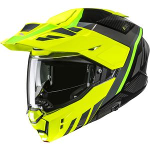 Casco moto apribile HJC i80 Imes MC3H nero-giallo fluo-verde fluo