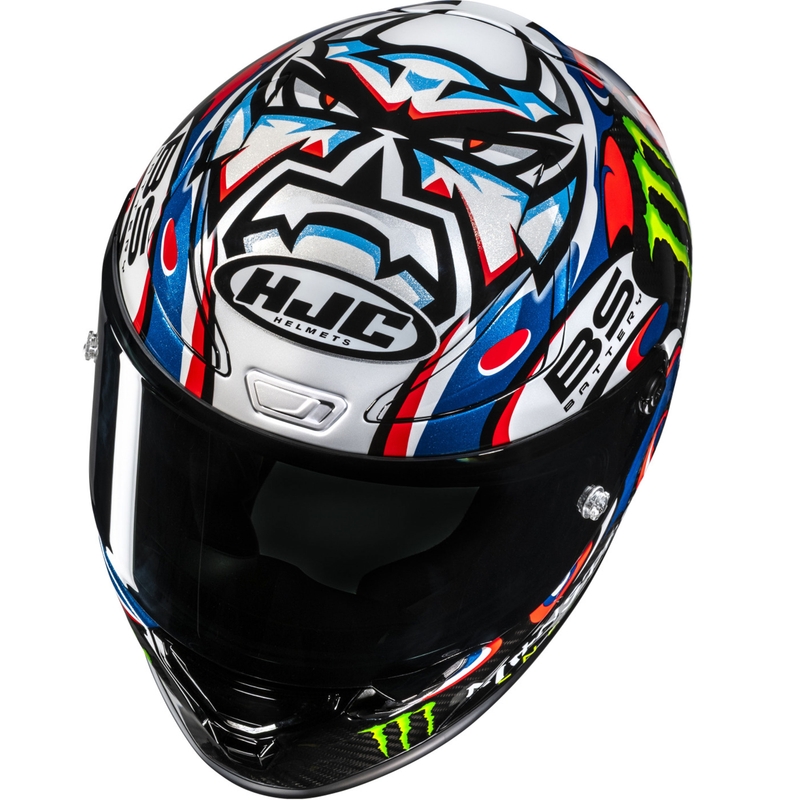 Casco moto integrale HJC RPHA 1 V2 CARBON Quartararo Le Mans III MC25 multicolor