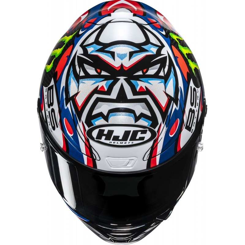 Casco moto integrale HJC RPHA 1 V2 CARBON Quartararo Le Mans III MC25 multicolor