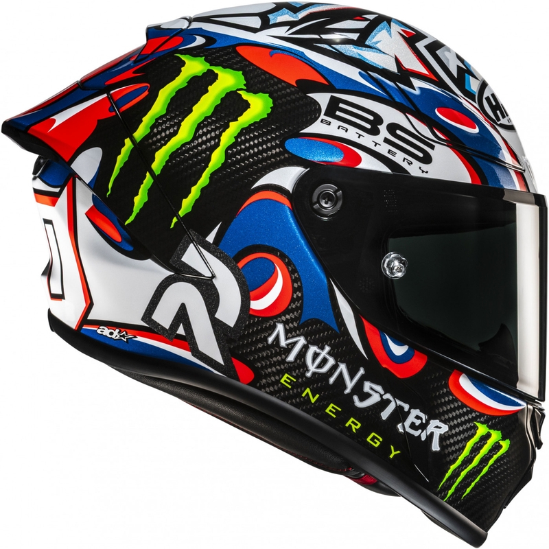 Casco moto integrale HJC RPHA 1 V2 CARBON Quartararo Le Mans III MC25 multicolor