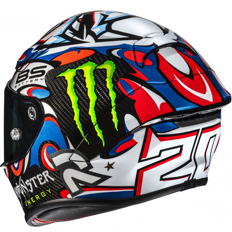 Casco moto integrale HJC RPHA 1 V2 CARBON Quartararo Le Mans III MC25 multicolor