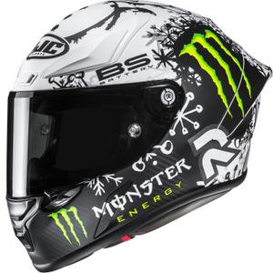 Casco integrale da moto HJC RPHA 1 V2 CARBON Snow Diablo MC10SF nero-bianco