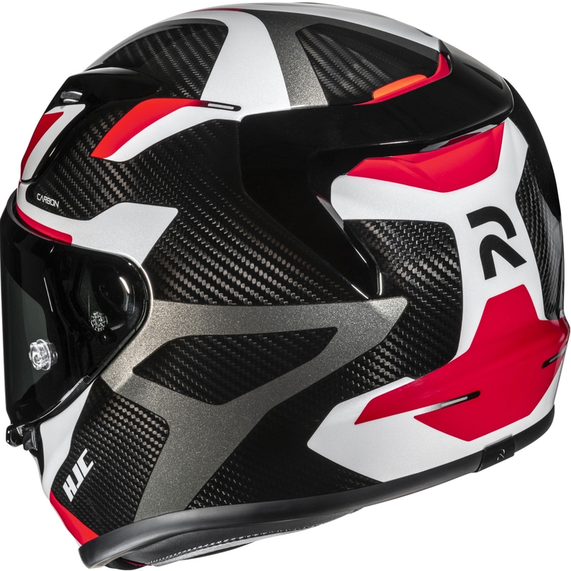 Casco integrale da moto HJC RPHA 12 CARBON Xentra MC1 nero-bianco-rosso