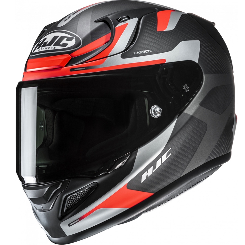 Casco integrale da moto HJC RPHA 12 CARBON Xentra MC6HSF nero-grigio-rosso
