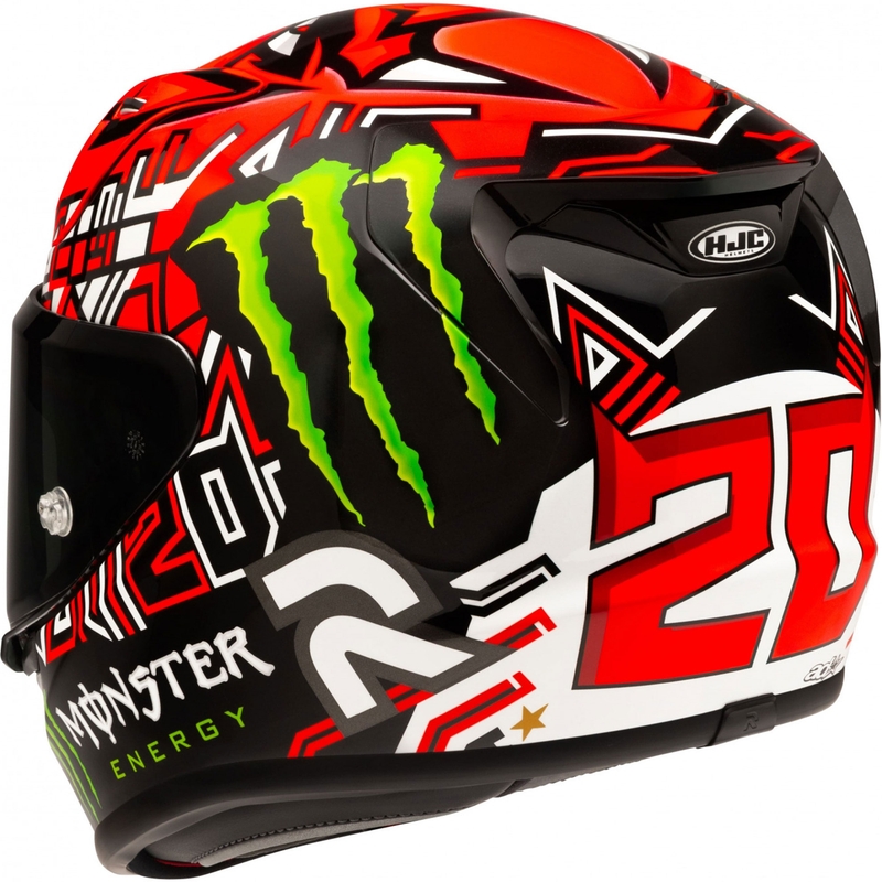 Casco integrale da moto HJC RPHA 12 Quartararo Replica II MC1 rosso-nero