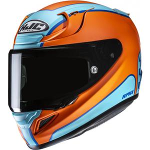 Casco integrale da moto HJC RPHA 12 Respon MC27SF arancione-blu