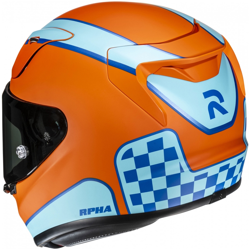 Casco integrale da moto HJC RPHA 12 Respon MC27SF arancione-blu