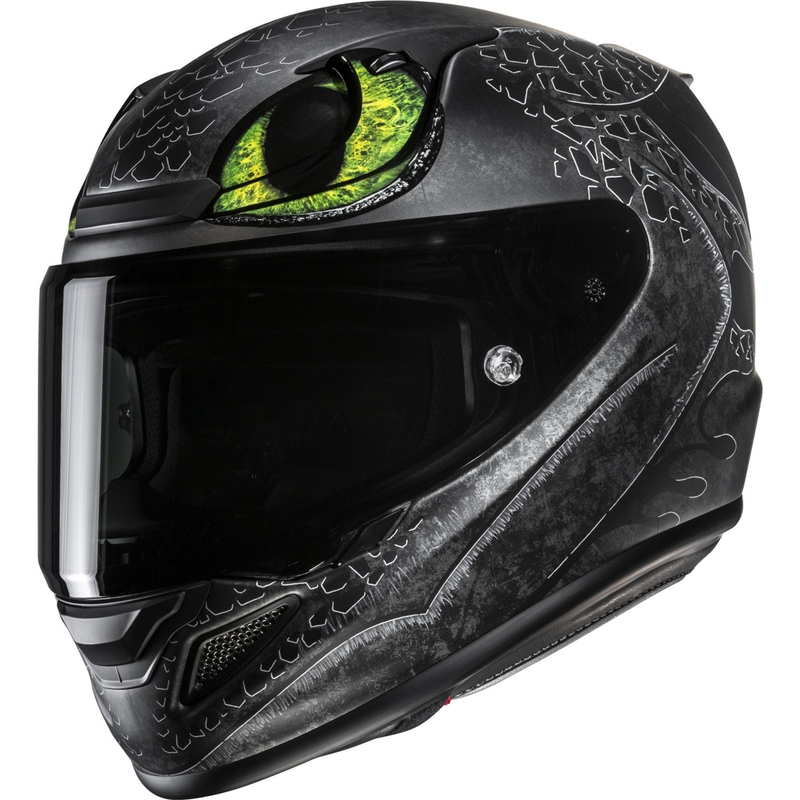 Casco integrale da moto HJC RPHA 12 Toothless II Universal MC4SF nero