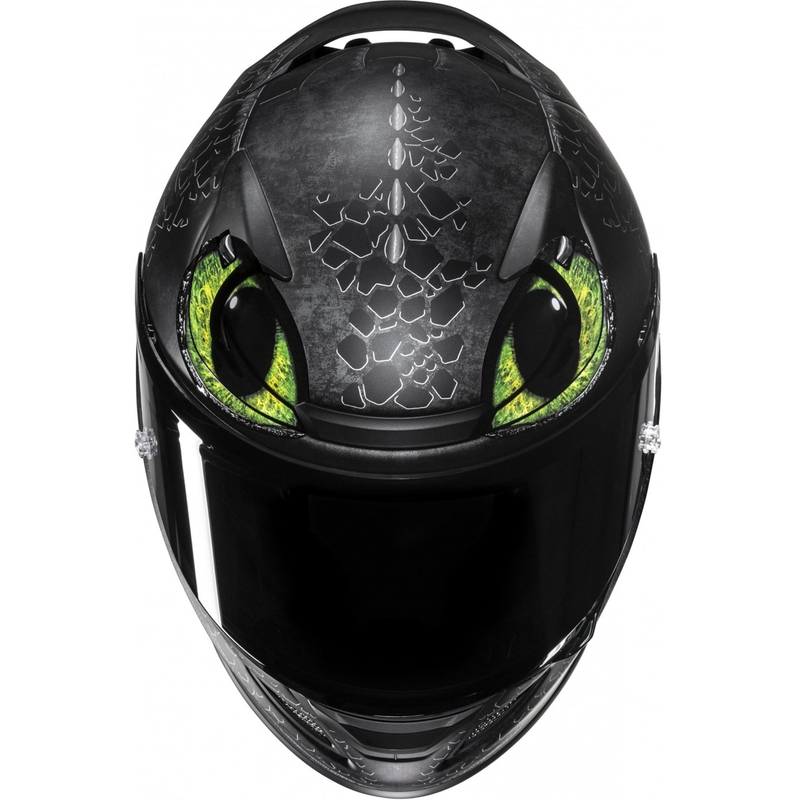 Casco integrale da moto HJC RPHA 12 Toothless II Universal MC4SF nero