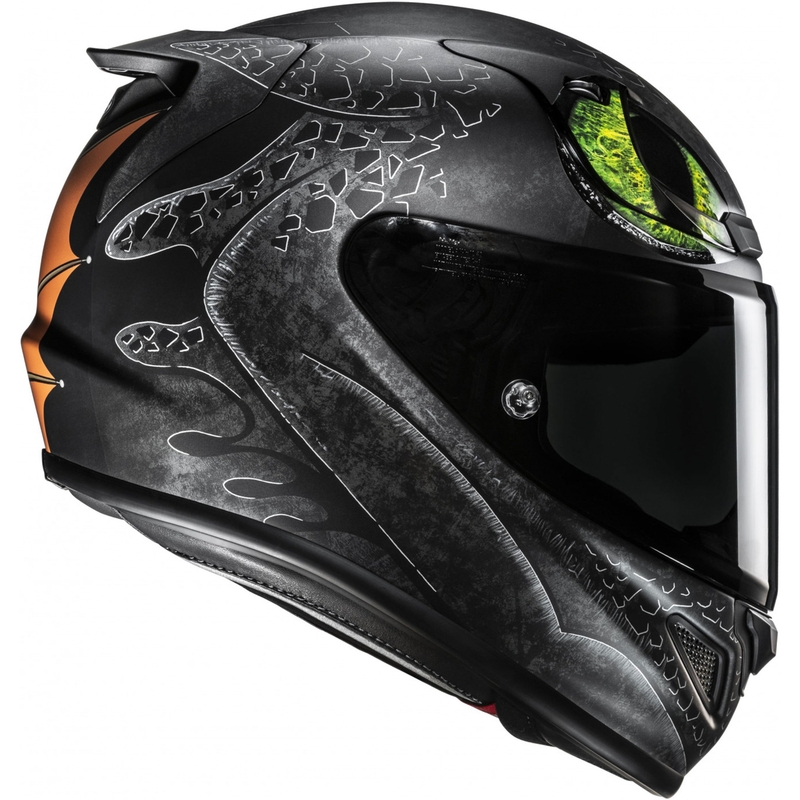 Casco integrale da moto HJC RPHA 12 Toothless II Universal MC4SF nero