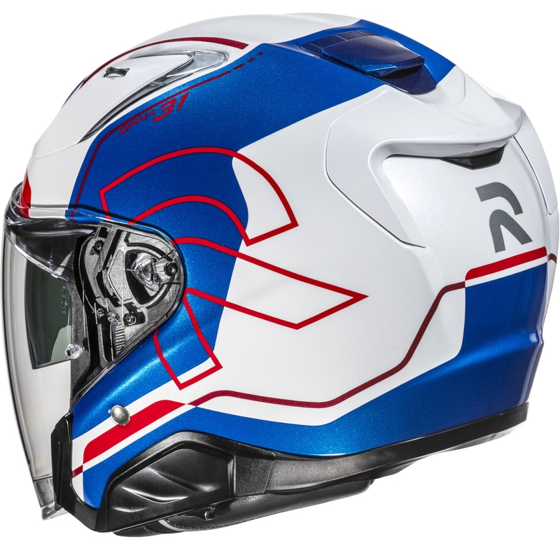 Casco da moto jet RPHA 31 Dereen MC21 bianco-blu-rosso