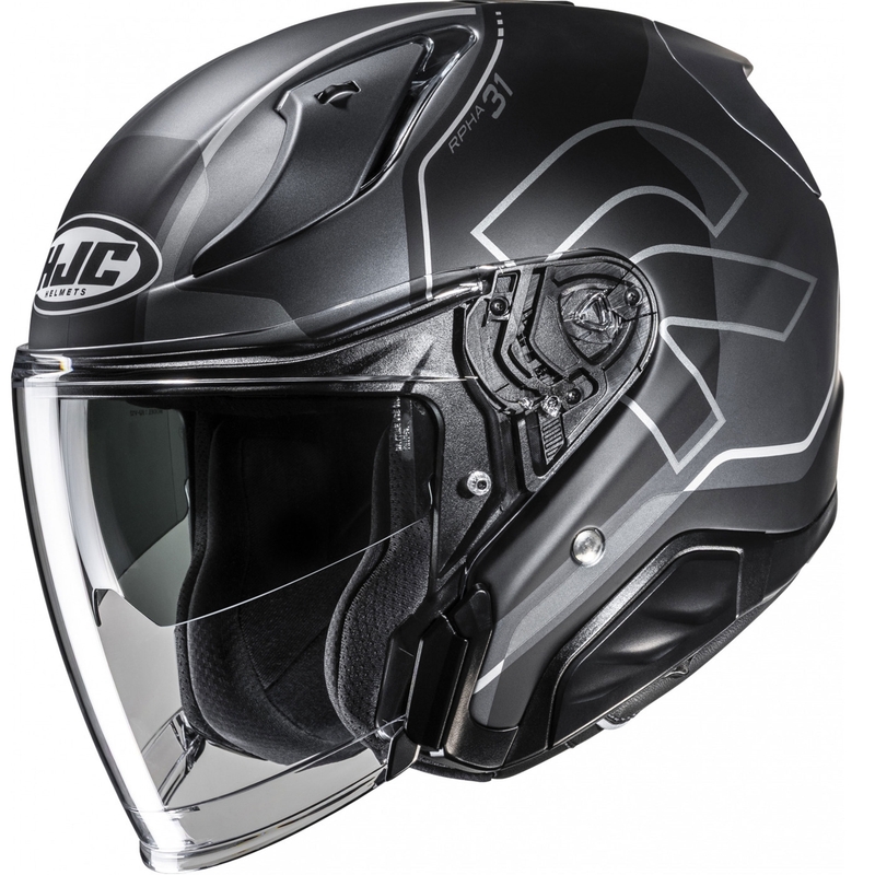 Casco da moto jet RPHA 31 Dereen MC5SF nero-grigio