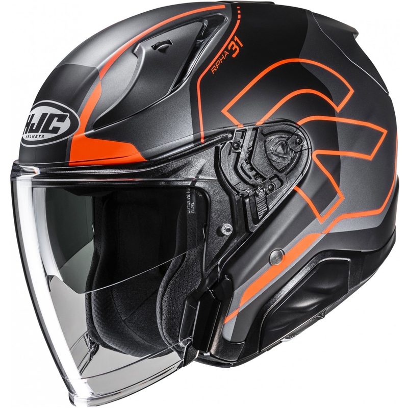 Casco da moto jet RPHA 31 Dereen MC6HSF nero-grigio-arancione