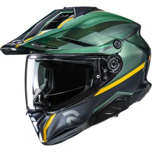 Casco da moto enduro HJC RPHA 60 Arbre MC4 verde-nero-giallo