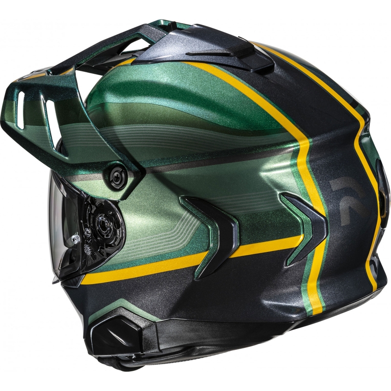 Casco da moto enduro HJC RPHA 60 Arbre MC4 verde-nero-giallo