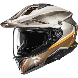 Casco da moto enduro HJC RPHA 60 Arbre MC7SF marrone-beige-arancione
