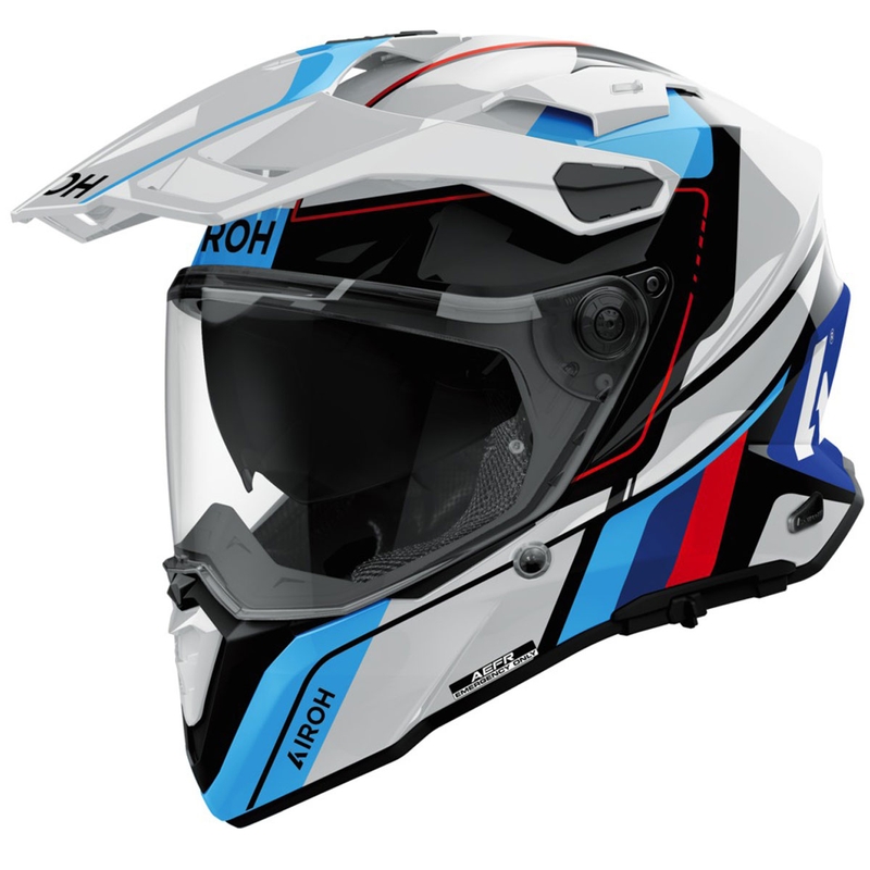 Casco enduro Airoh Commander 2 Skip bianco lucido