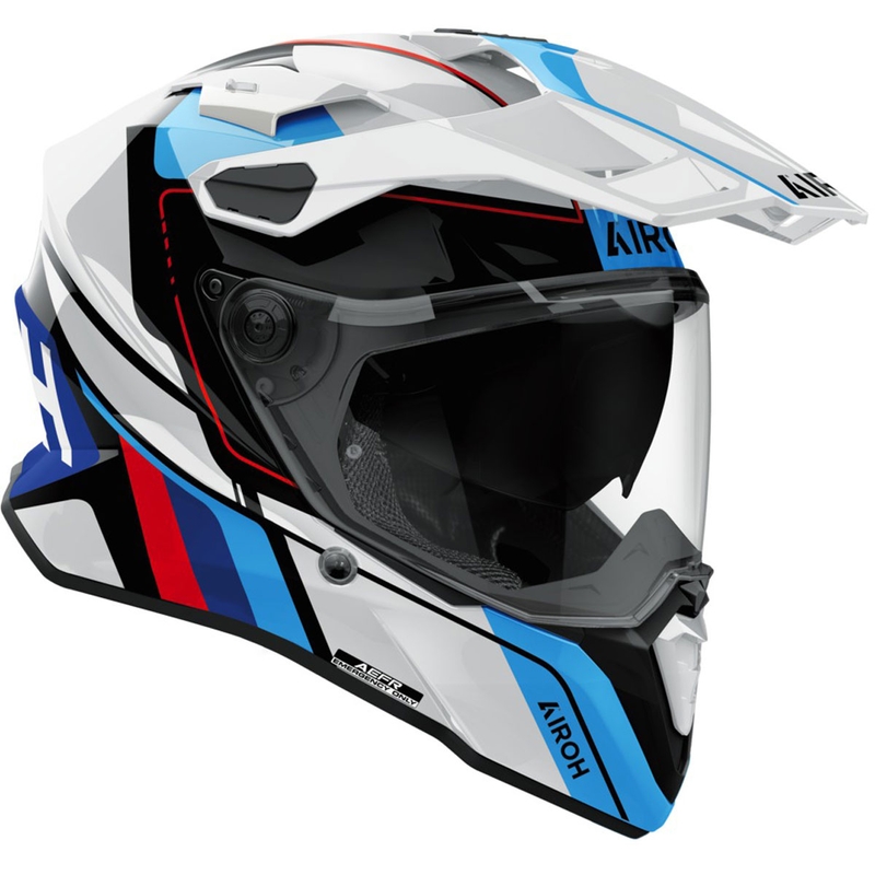 Casco enduro Airoh Commander 2 Skip bianco lucido