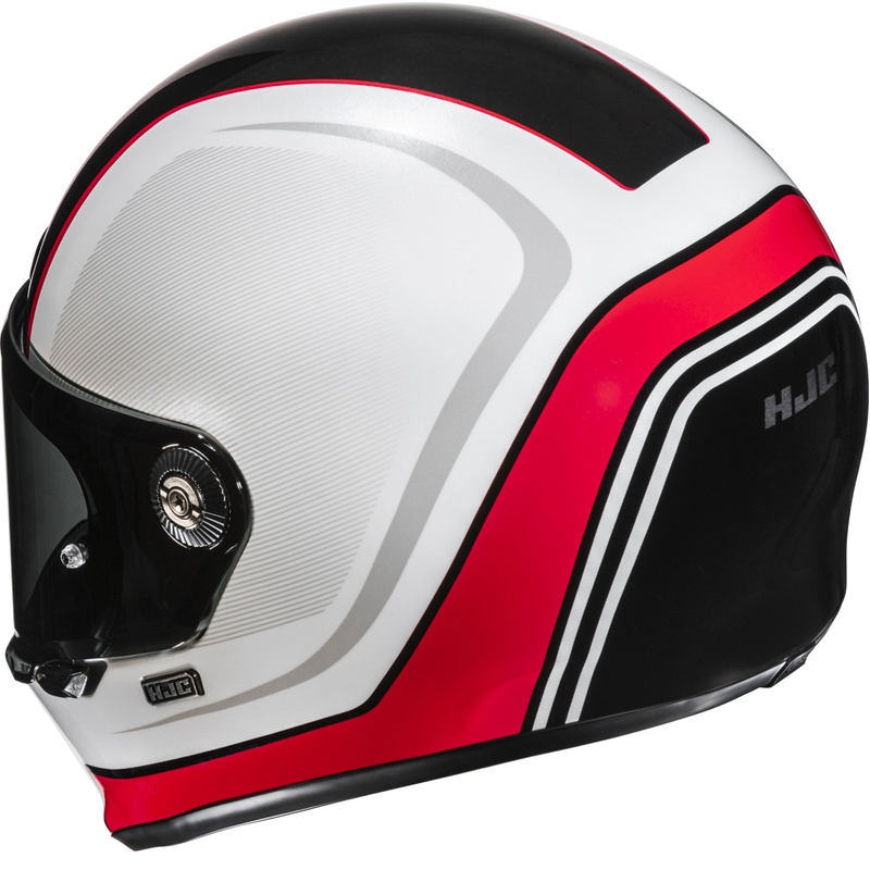 Casco integrale da moto HJC V10 Hodu MC1 bianco-nero-rosso