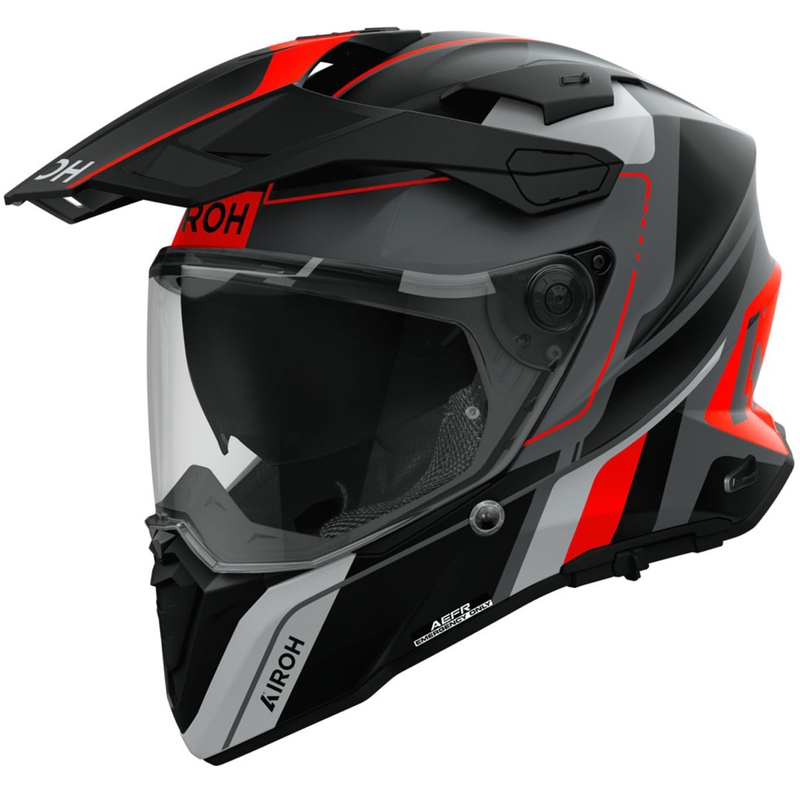 Casco enduro Airoh Commander 2 Skip arancione opaco