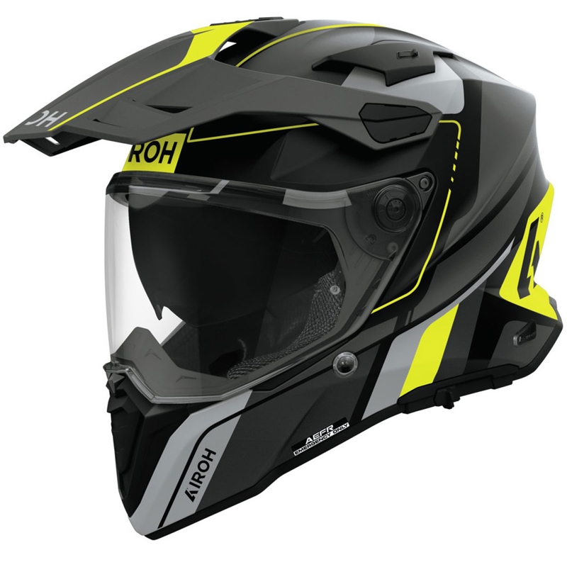 Casco enduro Airoh Commander 2 Skip giallo opaco