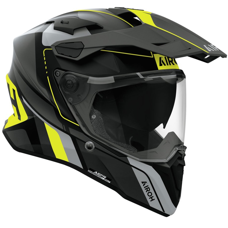 Casco enduro Airoh Commander 2 Skip giallo opaco